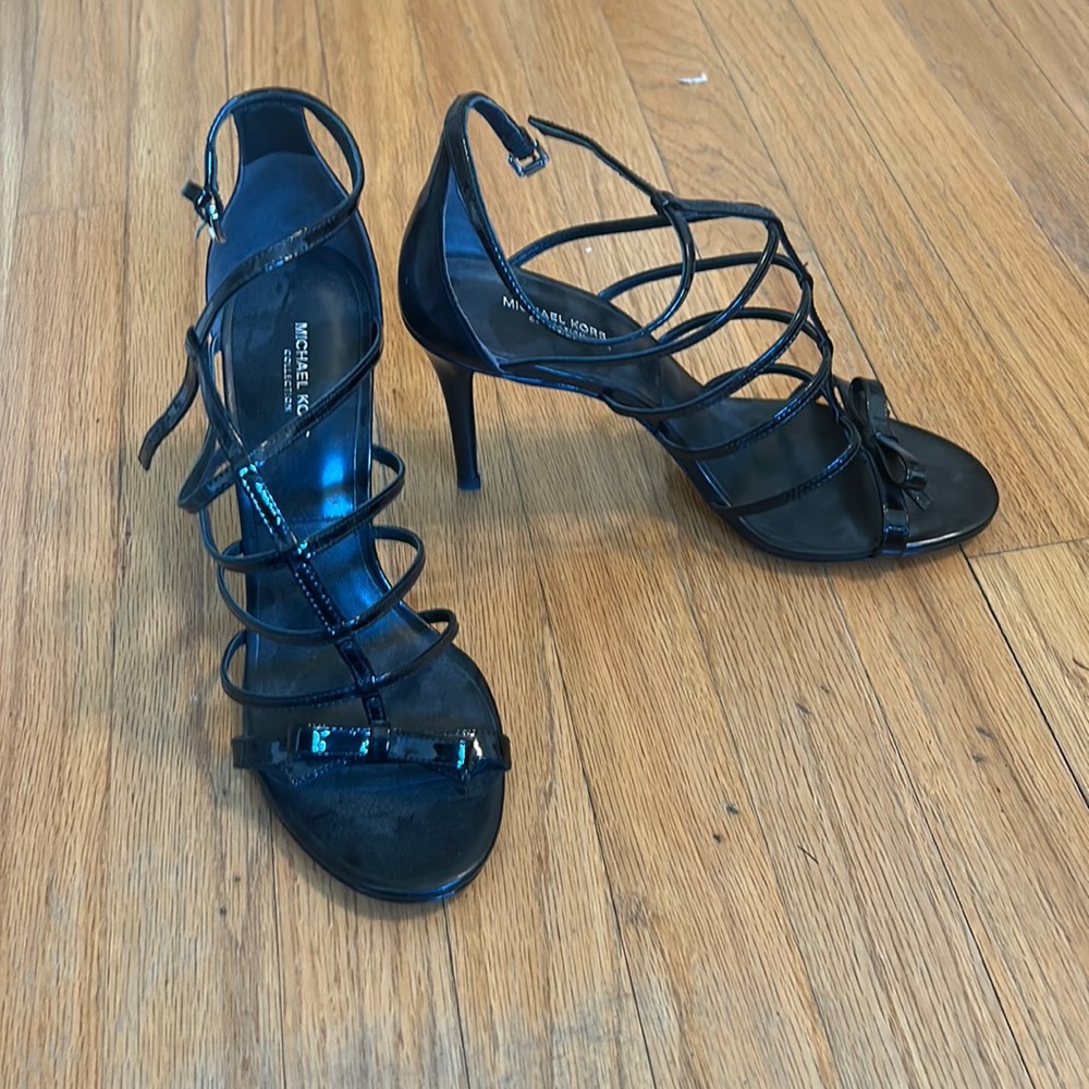 Black Strappy Heels - Great Condition!